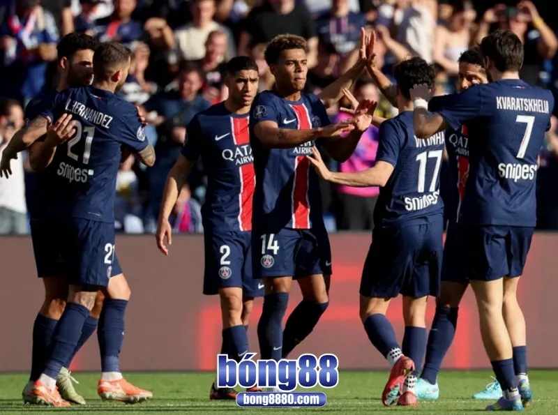 Đội tuyển PSG được đánh giá cao hơn