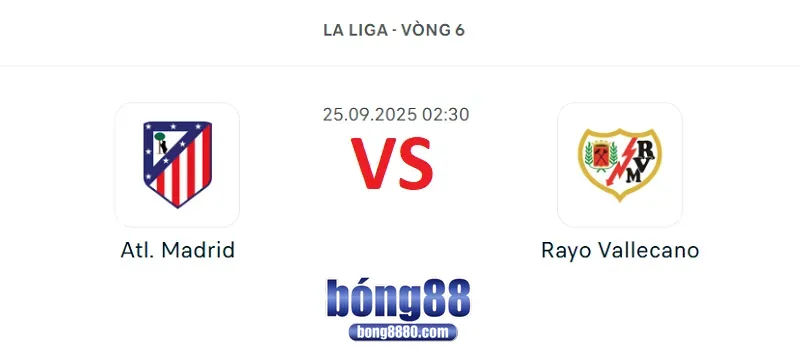 Atl. Madrid vs Rayo Vallecano