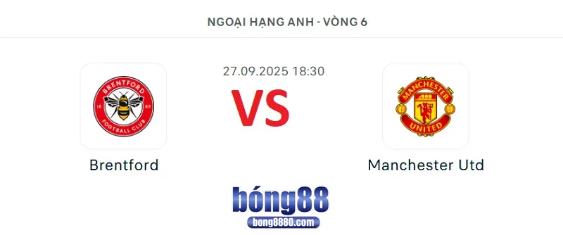 Nhận định Brentford vs Man Utd vào lúc 18h30 ngày 27/9