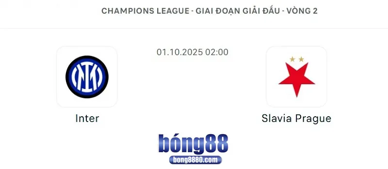 Nhận định Inter vs Slavia Prague 2:00 ngày 1/10