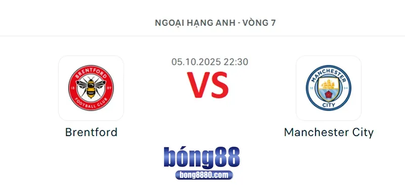 Brentford vs Man City 22h30 ngày 5.10.2025 - Vòng 7 Ngoại hạng Anh Nhận định Brentford vs Man City 22h30 ngày 5.10.2025