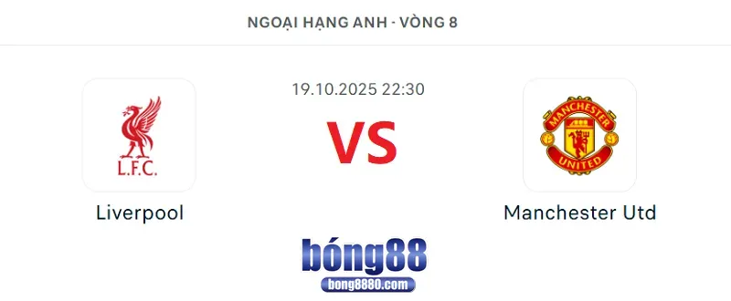 Nhận định Liverpool vs Man Utd (22h30 - 19/10/2025) - Vòng 8 Ngoại hạng Anh Nhận định Liverpool vs Man Utd 22h30 ngày 19/10/2025