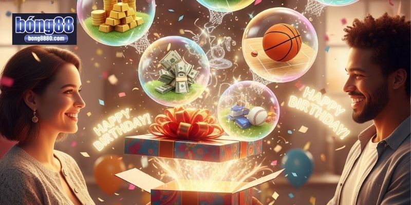 Quà mừng sinh nhật thành viên VIP Bong88 - Đăng ký nhận ngay Quà mừng sinh nhật thành viên VIP Bong88